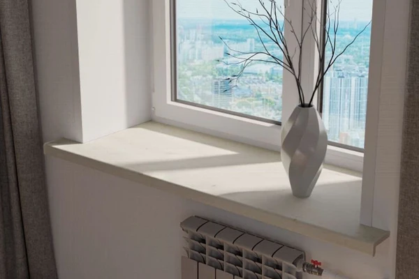 Подоконник Кристаллит белый дуб матовый 300мм