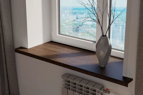 Подоконник Кристаллит венге матовый 150 мм