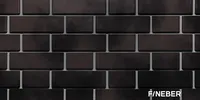 Фасадная панель FineBer Кирпич клинкерный 3D коричнево-черный