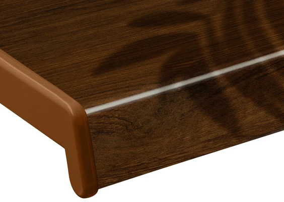 Подоконник Кристаллит орех глянец 150 мм