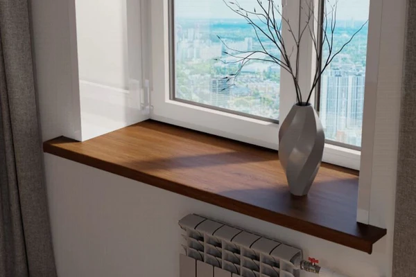 Подоконник Кристаллит орех матовый 500мм