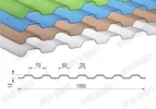 Профилированный поликарбонат 1,3 мм коричневый 1050х3000 мм