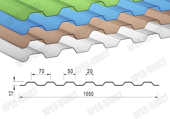 Профилированный поликарбонат 0,8 мм коричневый