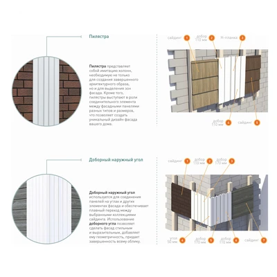 Добор UP Decor Ю-Пласт графитовый 110 мм