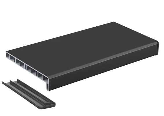 Подоконник Витраж Дизайн антрацит 250 мм