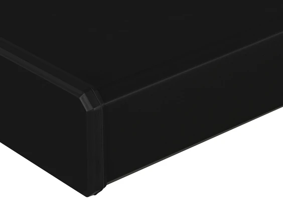 Подоконник Витраж Дизайн чёрный 600 мм