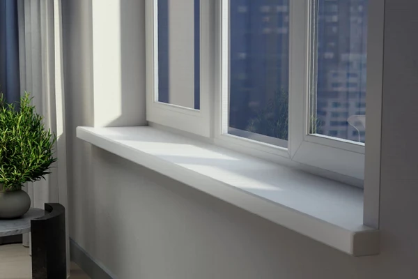 Подоконник Витраж Дизайн белый 250 мм