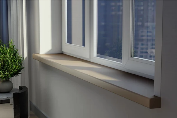 Подоконник Витраж Дизайн мокко софт 250 мм