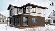 Фасадная панель Ю-пласт Стоун-Хаус Ригельный кирпич мокка