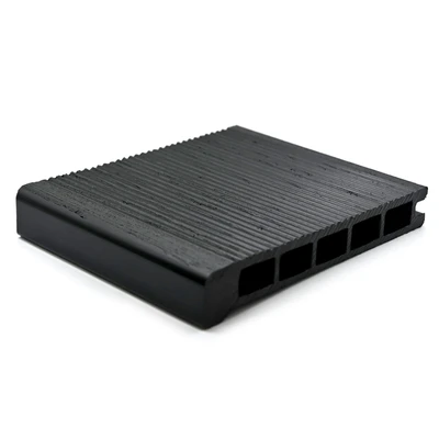 Ступень для террасной доски МПК премиум брашированная антрацит