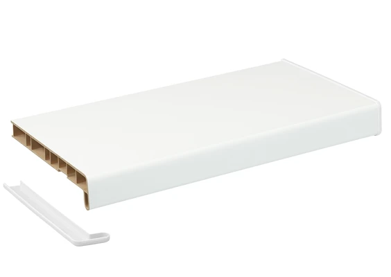 Подоконник Кристаллит белый сатин  400 мм