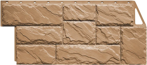 Фасадная панель FineBer Камень крупный терракотовый