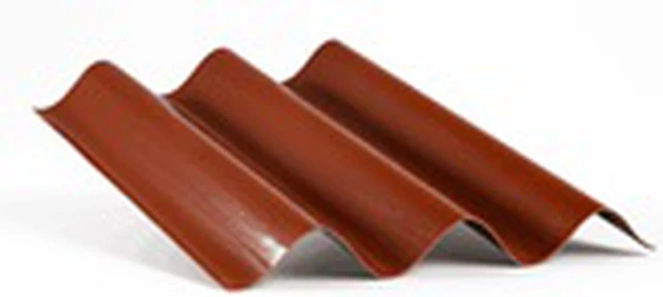 Композитный лист волна СВ-38, волна СВ-38, коричневый RAL 3009, глянцевый, 0,8 мм, 950х1950 мм