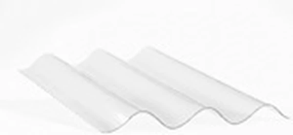 Композитный лист волна СВ-38, прозрачный, 0,8 мм, 1150х3000 мм