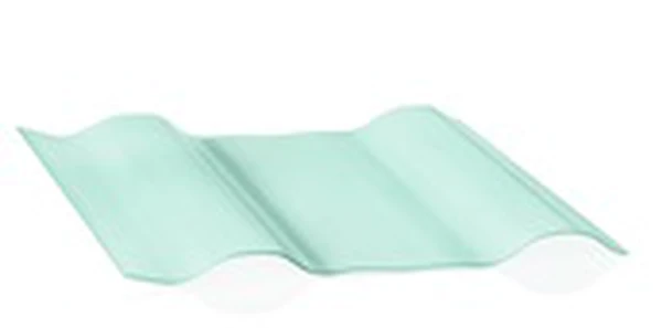 Композитный лист   трапеция С-25, прозрачный зеленый RAL 6001, глянцевый, 0,8 мм, 1150х2000 мм