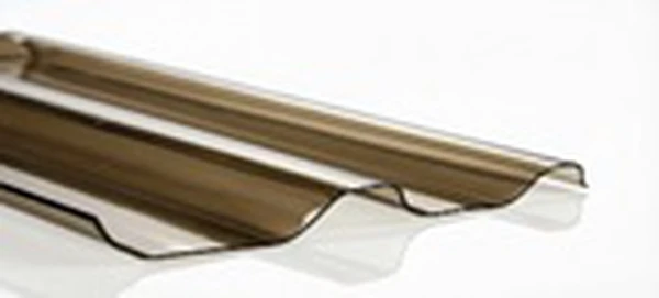 Композитный лист трапеция С-20, прозрачный, коричневый RAL 8019, 0,8 мм, 1150х2000 мм