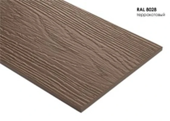 Фиброцементный сайдинг Терракотовый (RAL 8028)