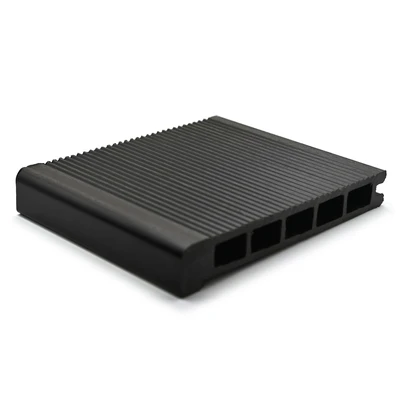 Ступень для террасной доски МПК премиум брашированная шоколад