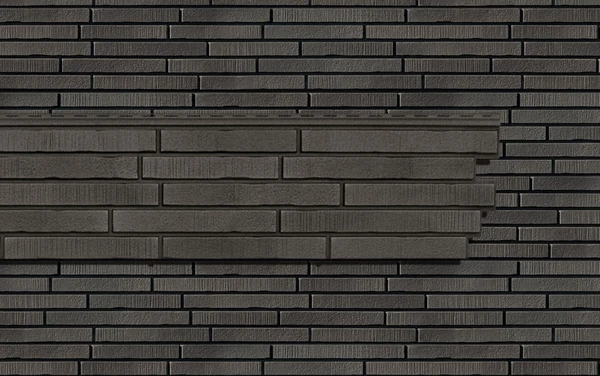 Фасадная панель Ю-пласт Стоун-Хаус Ригельный кирпич грифель