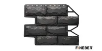 Фасадная панель FineBer Блок темно-серый