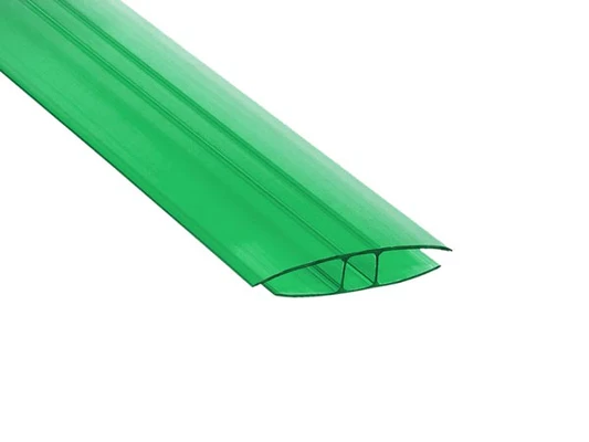 Соединительный неразъемный профиль зеленый 10 мм