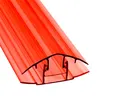 Соединительный разъемный профиль красный 6-10 мм