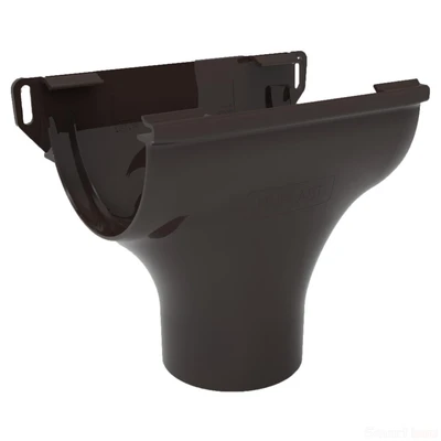 Воронка желоба Ruplast коричневая